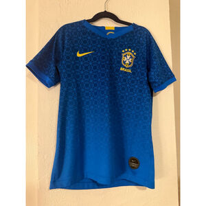 Preowned Nike Brazil 2019 Away Women's Or Youth Soccer Jersey Size Medium